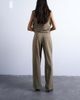 Topshop Topshop twill straight leg pants in mushroom-Brown - 4