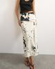 Topshop Topshop twill wrap tie detail maxi skirt in cow print-Neutral - 1