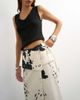 Topshop Topshop twill wrap tie detail maxi skirt in cow print-Neutral - 2