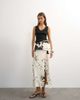 Topshop Topshop twill wrap tie detail maxi skirt in cow print-Neutral - 4