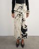 Topshop Topshop twill wrap tie detail maxi skirt in cow print-WHITE - 1