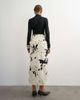 Topshop Topshop twill wrap tie detail maxi skirt in cow print-WHITE - 4
