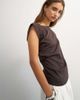Topshop Topshop twist body tank in chocolate-Brown - 1