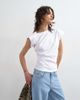 Topshop Topshop twist body top in white - 1