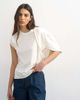 Topshop Topshop twisted shoulder top in ivory-No color - 1