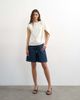 Topshop Topshop twisted shoulder top in ivory-No color - 2
