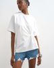 Topshop Topshop twisted tuck tee in white - 1