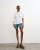 Topshop Topshop twisted tuck tee in white - 4