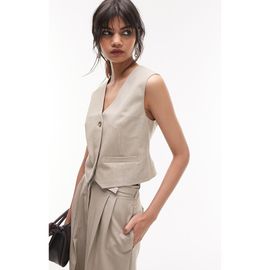 Topshop Topshop V-Neck Waistcoat