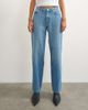 Topshop Topshop Vintage Straight mid rise jeans in bleach-Blue - 2
