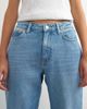 Topshop Topshop Vintage Straight mid rise jeans in bleach-Blue - 3