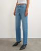 Topshop Topshop Vintage Straight mid rise jeans in bleach-Blue - 4