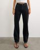 Topshop Topshop Vintage Straight mid rise jeans in clean black - 2