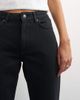Topshop Topshop Vintage Straight mid rise jeans in clean black - 3