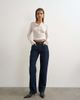 Topshop Topshop Vintage Straight mid rise jeans in rinse indigo-Blue - 1