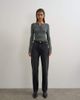 Topshop Topshop Vintage straight mid rise jeans in washed black - 1