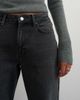 Topshop Topshop Vintage straight mid rise jeans in washed black - 3