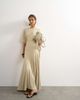 Topshop Topshop viscose blend jersey dropped waist maxi dress in stone-White - 2