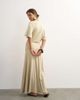 Topshop Topshop viscose blend jersey dropped waist maxi dress in stone-White - 4
