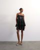 Topshop Topshop voluminous frill mini dress in black - 2