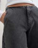 Topshop Topshop waistbandless relaxed straight jean in washed black - 2