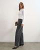 Topshop Topshop waistbandless relaxed straight jean in washed black - 3