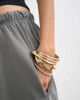 Topshop Topshop washed long line tie detail shorts in washed charcoal-Black - 4