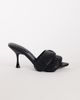 Topshop Topshop Wendy looped fringe heeled sandal in black - 1