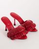 Topshop Topshop Wendy looped fringe heeled sandal in burgundy-RED - 2