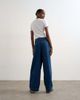 Topshop Topshop wide leg pleated tailored jeans in indigo-Blue - 4