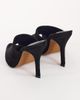 Topshop Topshop Winona high vamp peep toe heeled sandal in black suede - 4