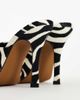 Topshop Topshop Winona high vamp peep toe heeled sandal in zebra hair on real leather-MULTI - 4