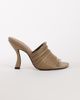 Topshop Topshop Wisteria strappy heeled mule in taupe-NEUTRAL - 1