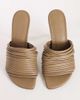 Topshop Topshop Wisteria strappy heeled mule in taupe-NEUTRAL - 3