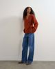 Topshop Topshop wool blend wrap boxy knit cardigan in cinnamon-Brown - 2