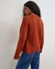 Topshop Topshop wool blend wrap boxy knit cardigan in cinnamon-Brown - 3