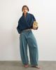 Topshop Topshop Wrap drape neckline bomber jacket in sulphur blue - 1