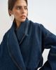 Topshop Topshop Wrap drape neckline bomber jacket in sulphur blue - 3