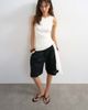 Topshop Topshop wrap drape tank with tie in ecru-White - 1
