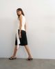 Topshop Topshop wrap drape tank with tie in ecru-White - 4