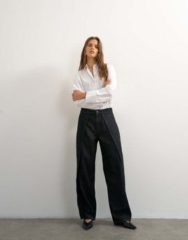 Topshop Topshop Wrap Front jeans washed black