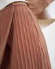 Topshop Topshop wrap maxi skirt in rust stripes-Red - 3