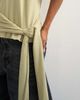 Topshop Topshop wrap waist tie detail top in khaki green - 3