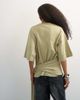Topshop Topshop wrap waist tie detail top in khaki green - 4