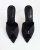 Topshop Topshop Wren peep toe high heel sandal in black - 3
