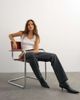 Topshop Topshop x Cara high rise slim straight jean in washed black - 1