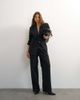 Topshop Topshop x Cara oversized pinstripe denim blazer in indigo - part of a set-Blue - 3