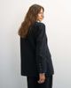 Topshop Topshop x Cara oversized pinstripe denim blazer in indigo - part of a set-Blue - 4