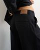 Topshop Topshop x Cara wide leg pleated pinstripe denim pants in indigo - part of a set-Blue - 4