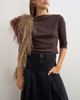 Topshop Topshop Yoke pleated maxi skirt in washed black - 3